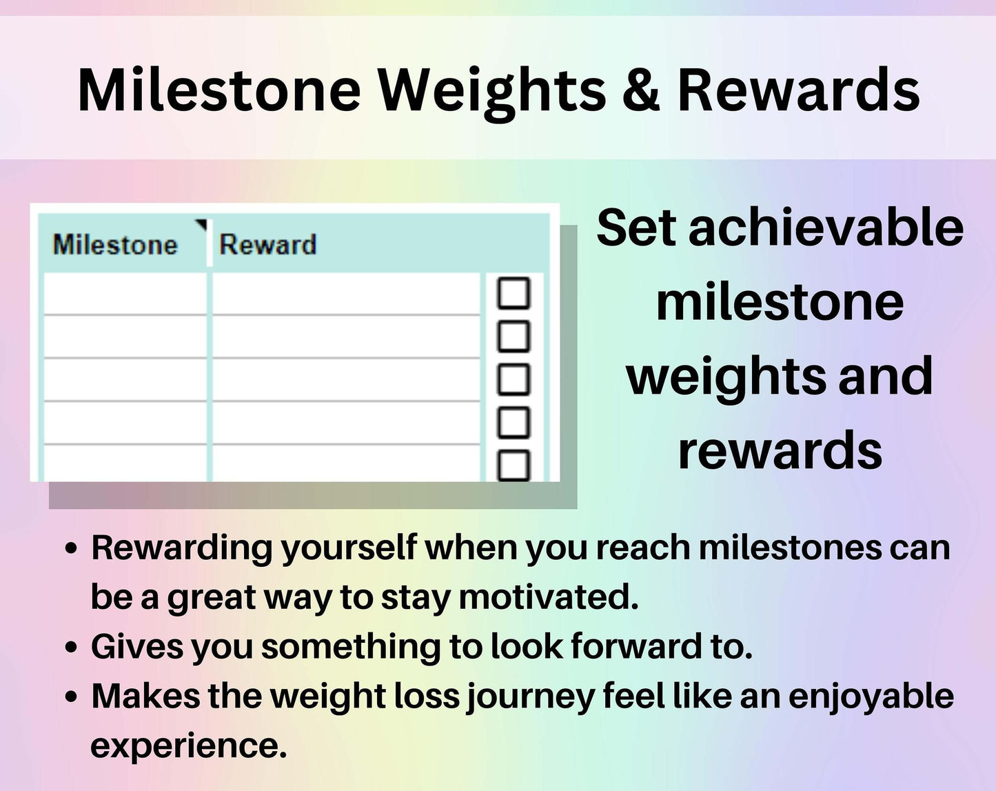 Weight Loss Tracker Spreadsheet Google Sheets Excel Weight Tracker Daily Weekly Diet Weigh-in Chart Weight Loss Journal Health and Wellness
