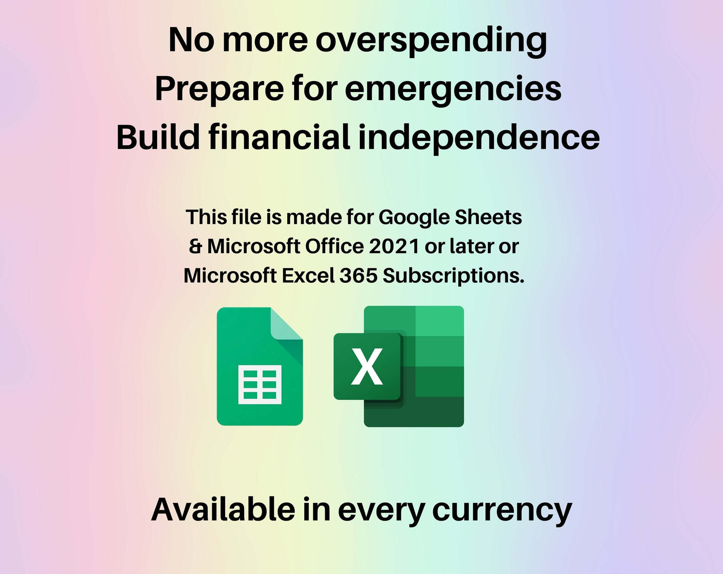 Monthly Budget Spreadsheet Google Sheets Excel Template Digital Financial Planner Beginners Personal Finance Worksheet Subscription Tracker