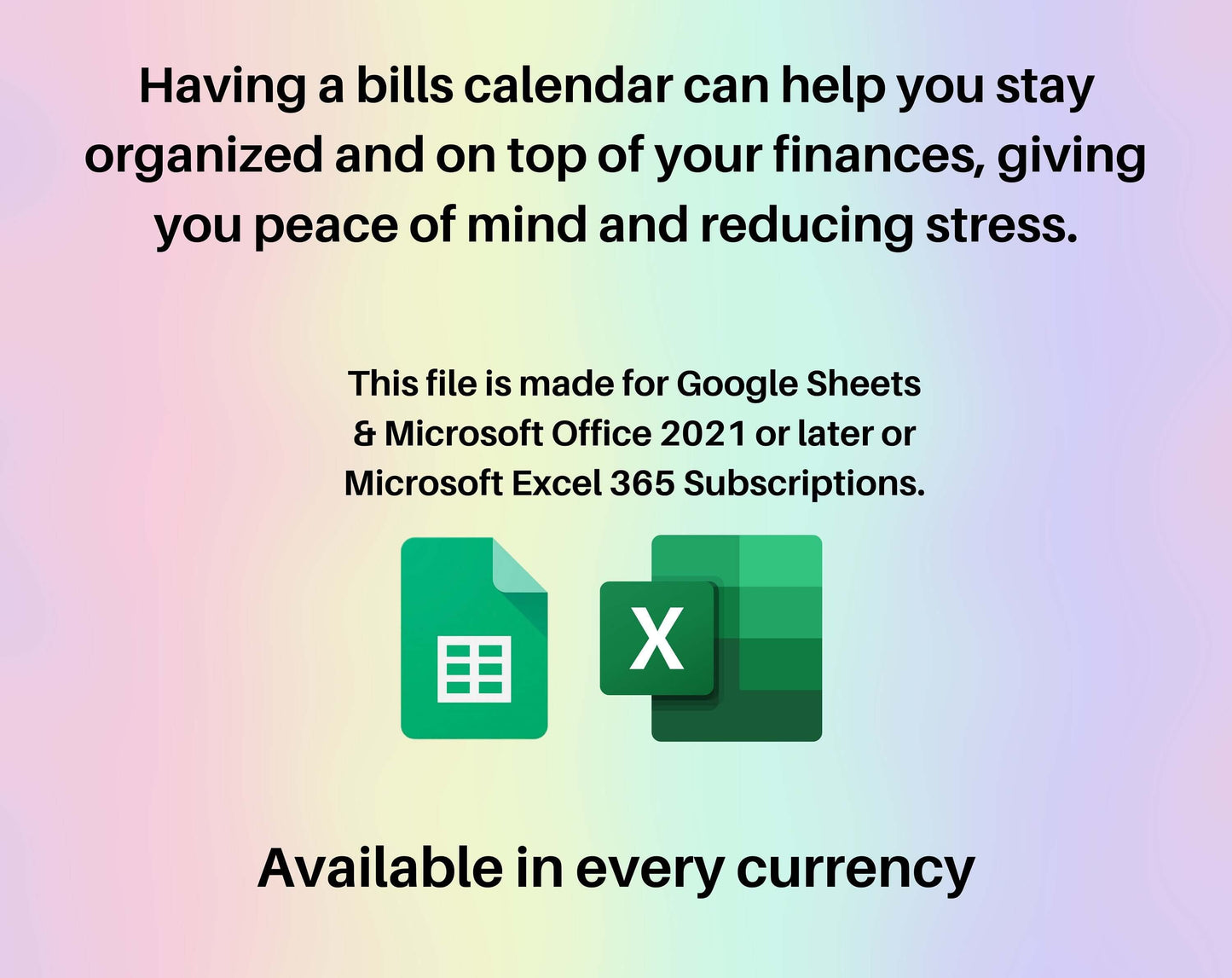 Bill Calendar Spreadsheet Google Sheets Excel Monthly Calendar Debt & Bill Payment Checklist Personal Finance Income Tracker Digital Planner