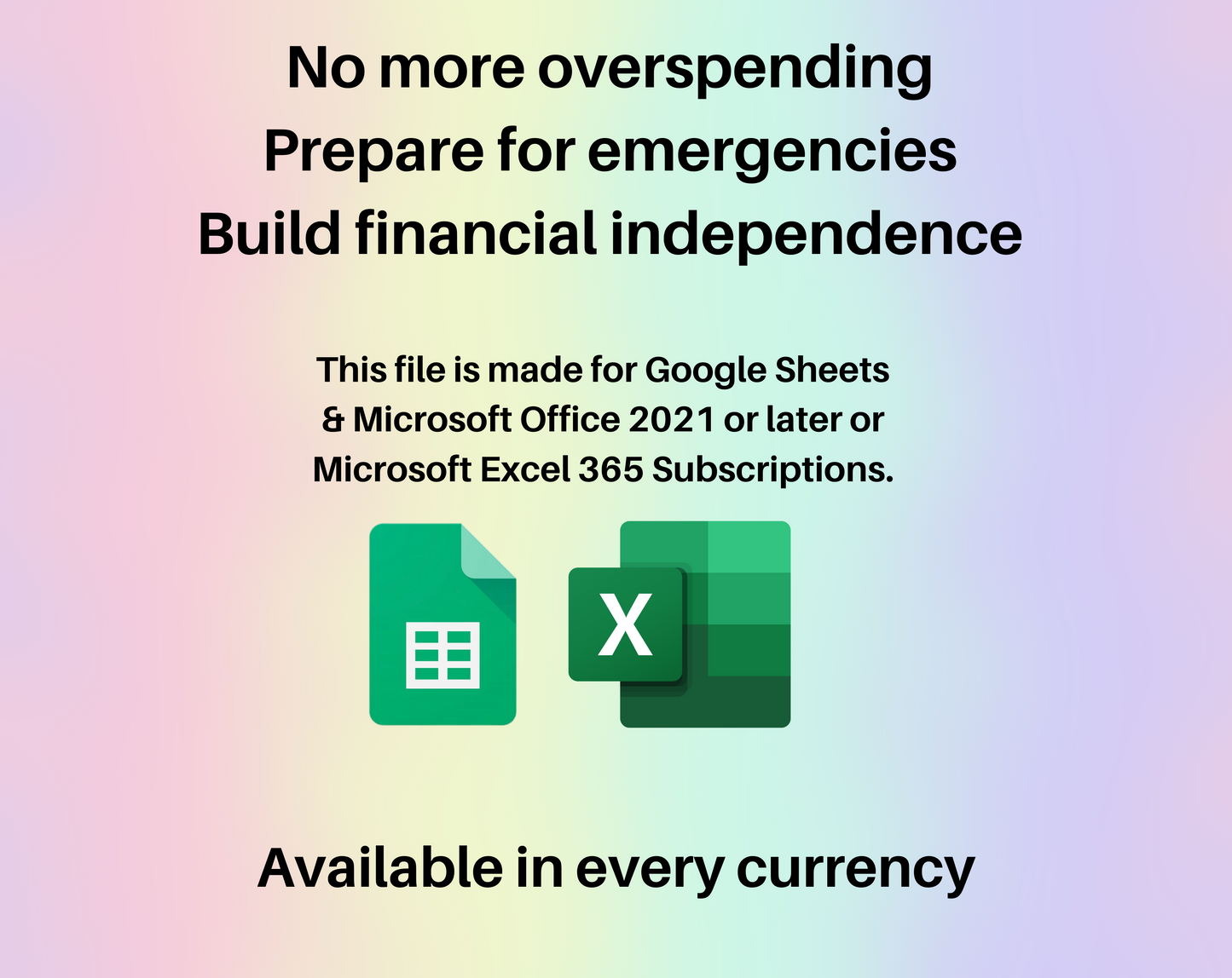 Annual & Monthly Budget Spreadsheet - Google Sheets & Excel Template for Personal Finance