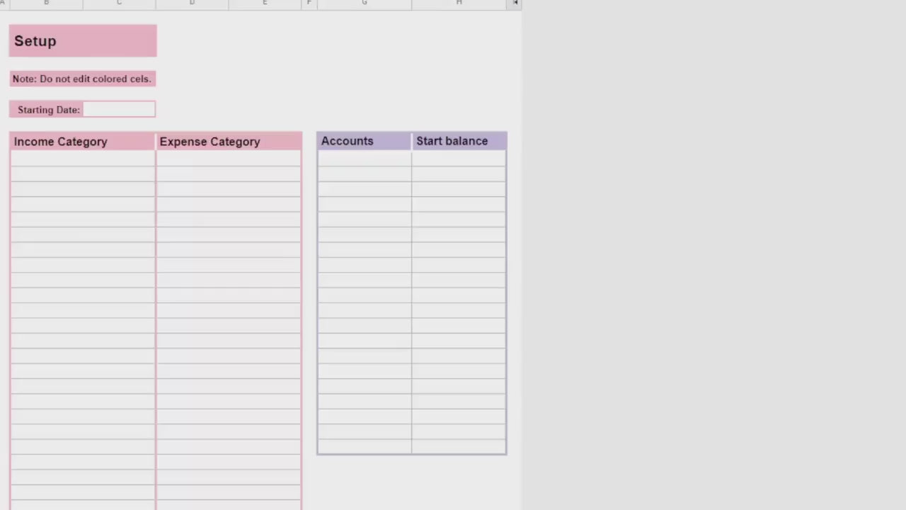 Small Business Bookkeeping Spreadsheet Google Sheets Excel Template
