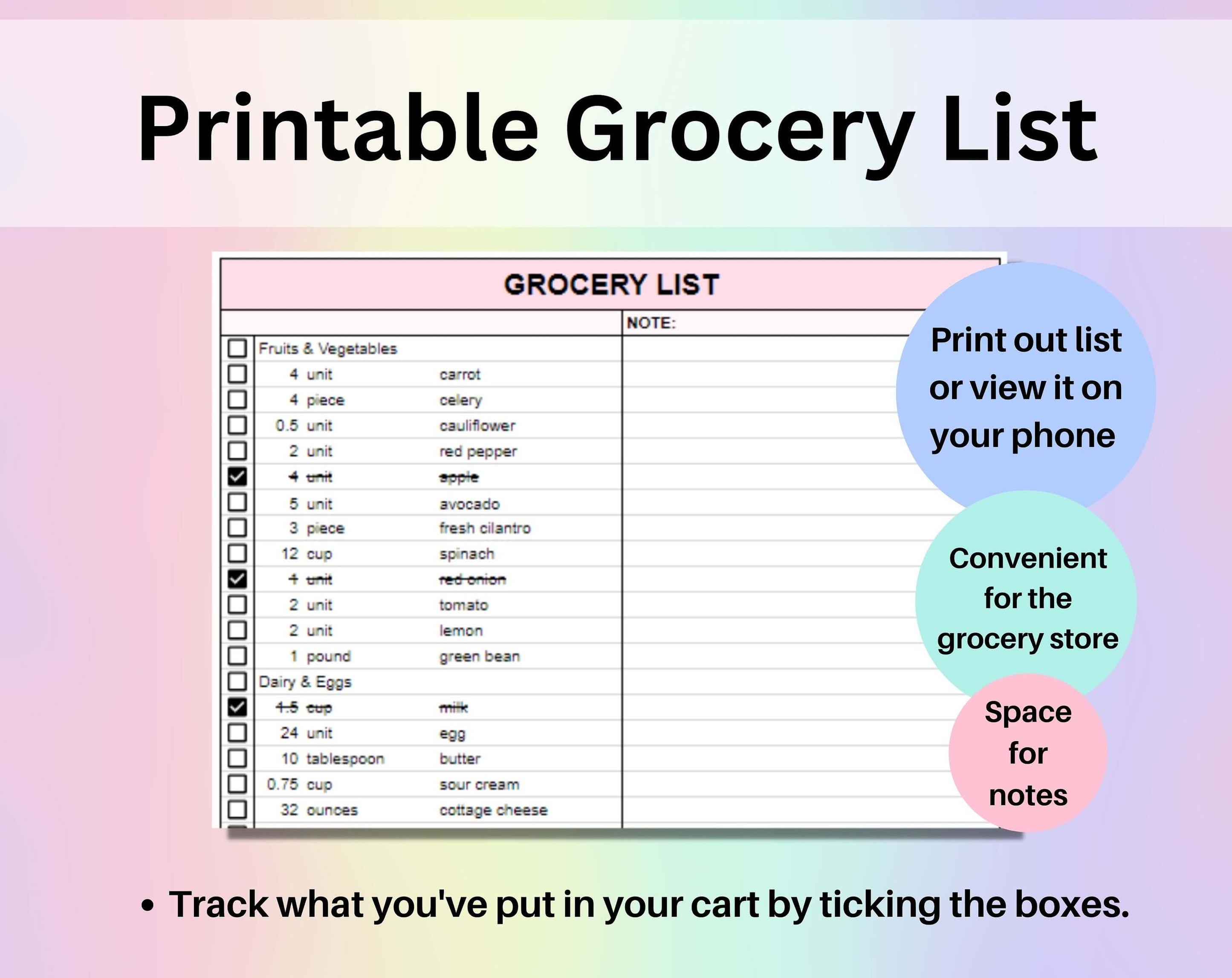 Weekly Meal Planner Spreadsheet Google Sheets and Excel Template